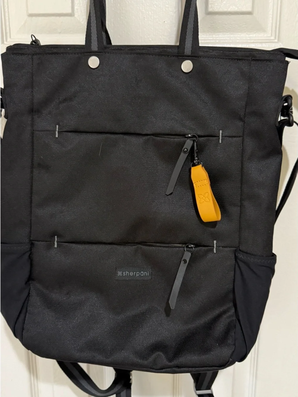 Sherpani Black Camden Backpack Tote Bag - Picture 3 of 8